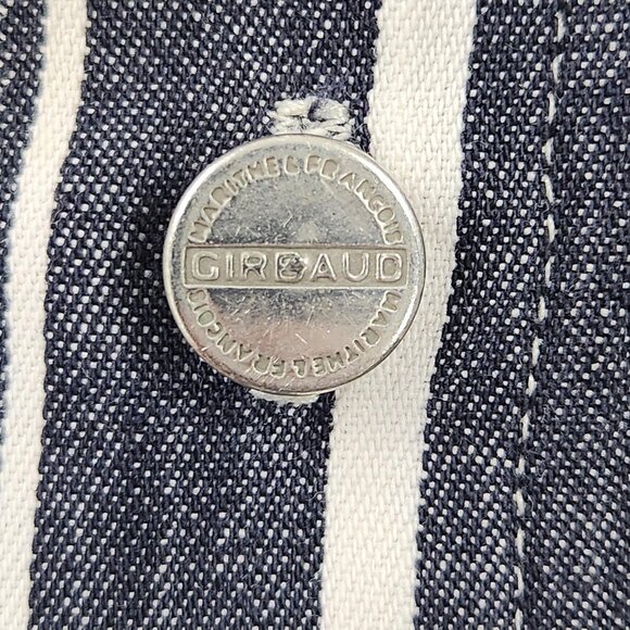 Marithe Francois Girbaud Shirt Mens Large Gray Stripe Vintage Denim USA 90s - Picture 7 of 16